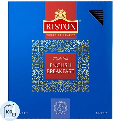 Чай Riston English Breakfast черный, 2гх100пак