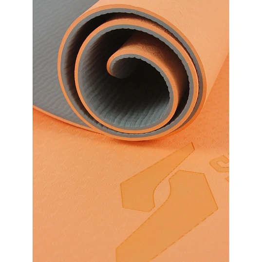 Коврик для фитнеса и йоги Start Up Peach/Gray р183х61х0,6см, 371127