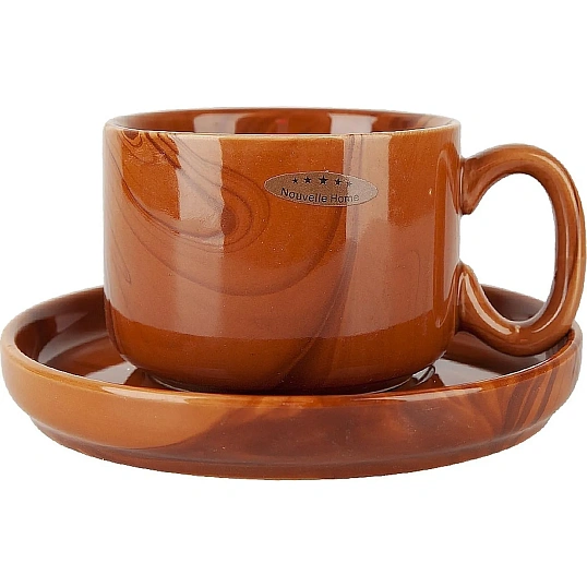 Набор чайный 8пр. Wooden Grain (4 персон) v=200мл (фарфор), 1730306