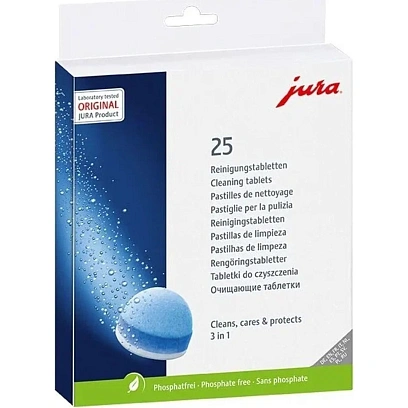 Таблетки JURA - 3-х фазовые очищающие, 25 шт./уп (25045)