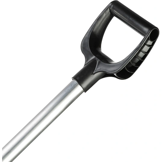 Лопата д/уборки снега МЕТЕЛИЦА  41x40х140см пластик/ковш с р/ж алюмин/черен