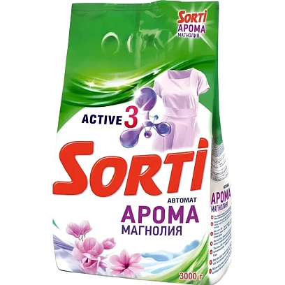 Порошок стиральный Sorti Арома Магнолия Автомат 6кг