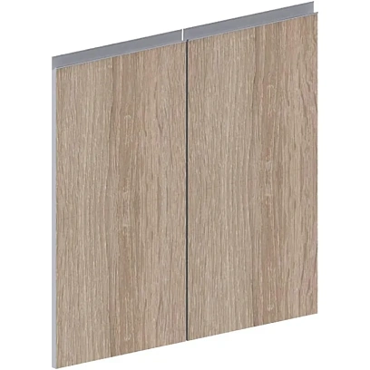 Двери ED_Vita дер.низкие 2шт V-4.0, дуб сонома