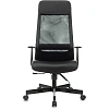 Кресло VB_EChair-651 TPU кожзам черный, сетка черая,металл