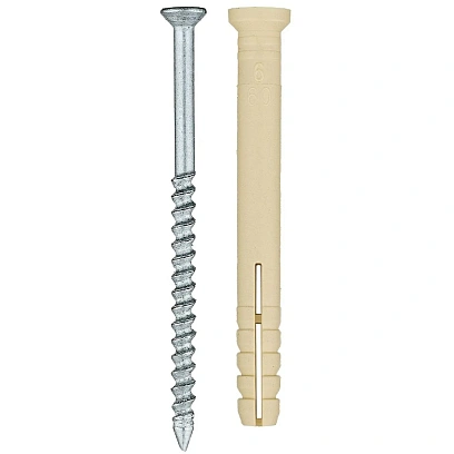 Дюбель-гвоздь 6K60 пот. манжета (нейлон)(100 шт/уп)ведро Tech-Krep(101333)