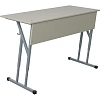 Парта MET_Комус Мебель Стол ученический 2-местный 3-7р.г. серый/серый НОВ