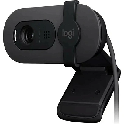 Веб-камера Logitech HD Brio 100 черн.2Mpix 1920x1080 USB-A,микр(960-001587)