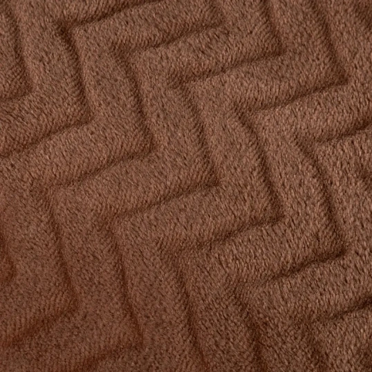 Плед микрофибра Luscan, фактура кофейный 150x200