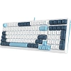 Клавиатура A4Tech Fstyler(FS300 PANDA SNOWBOARDING)мех.бел/син USB gam.LED