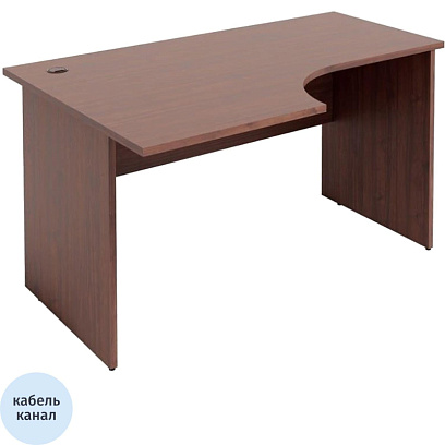 Стол письменный IN Рондо L левый 22/16 1400x900x755 ноче милано