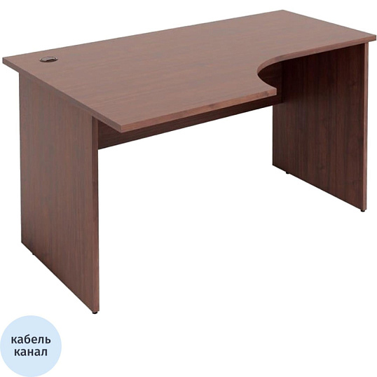 Стол письменный IN Рондо L левый 22/16 1400x900x755 ноче милано