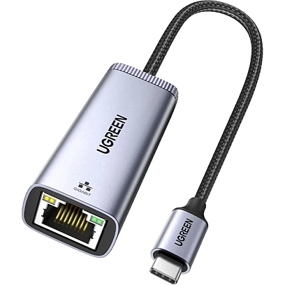 Сетевой адаптер UGREEN CM483 (40322) USB-C to RJ45 Gigabit Ethernet