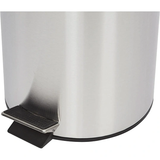 Ведро мусорное с педалью и доводчиком Luscan 12 л, матовое, нерж сталь