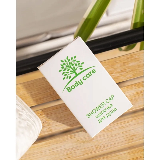 Шапочка для душа Luscan Body care картон, 250шт/уп