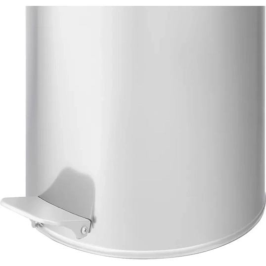 Ведро мусорное с педалью 20л стальное, хром, 250х400мм