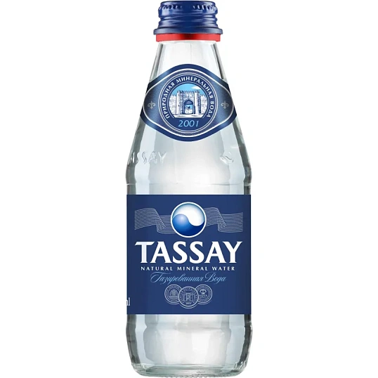 Вода минеральная TASSAY газированная стекло 0,25л
