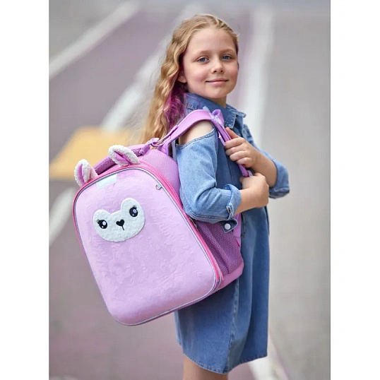 Ранец Basic Лама розовая, 2 отд., эргоном. спинка    