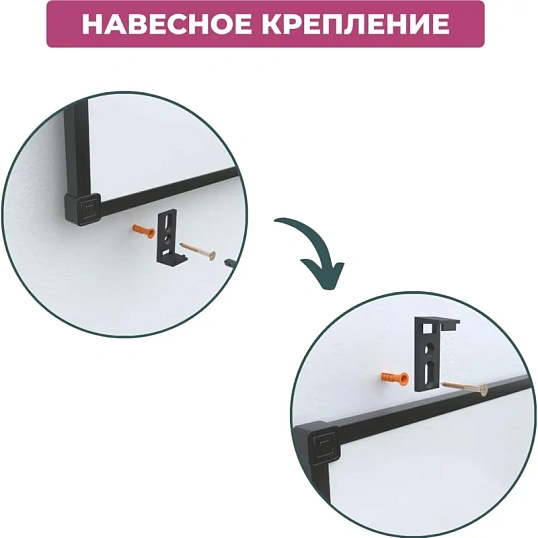 Доска магнитно-маркерная 100х150 Attache BlackFrame черная рама
