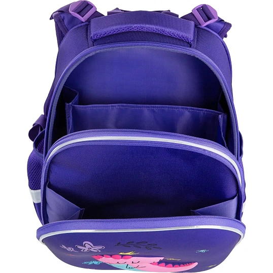 Ранец  3D Dino princess, 2 отд., эргоном. спинка