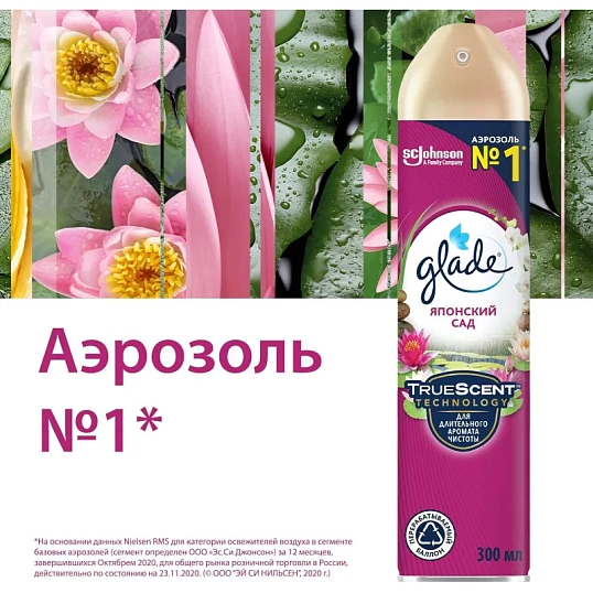 Освежитель воздуха Glade японский сад 300мл