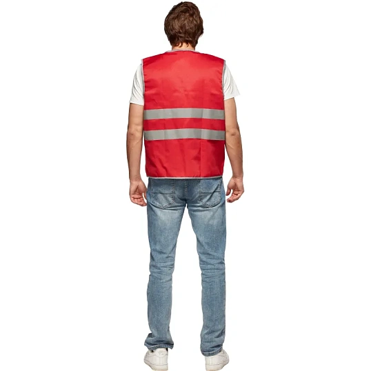 Жилет красный с СОП (р.L/48-50)