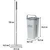 Комплект для уборки швабра плокая с ведром для отжима Compact 2, Home Queen