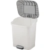 Контейнер для мусора с педалью Step 15л белый