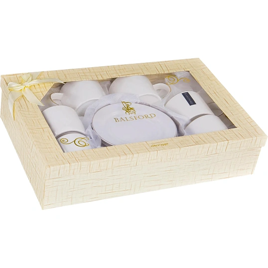 Набор чайный (12) 6чашек с блюдц.,NEW BONE CHINA,Грация подар уп 101-01038