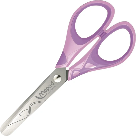 Ножницы Maped ESSENTIALS SOFT PASTEL 130мм,прорезин.симм.руч,ассорт,464411