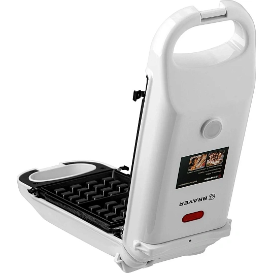Вафельница BRAYER 2305BR,2в1,700Вт,белг.вафл,чуррос,18x11.6см,антиприг
