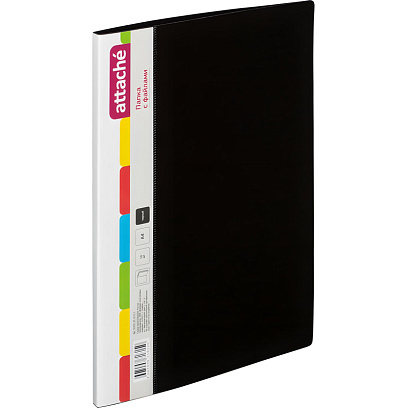 Папка файловая ATTACHE KT-10/07 черная Россия