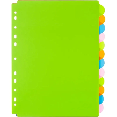 Разделитель листов A4+, 12 л.,полукруг, Attache Selection