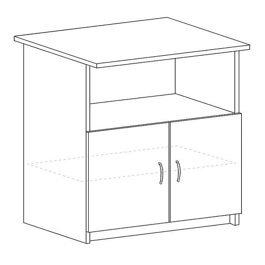 Тумба SP Бюджет д/оргтехники 2558 (402658) груша