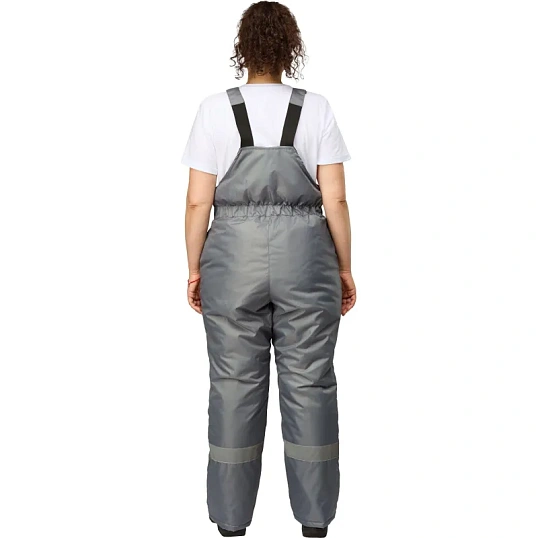 Полукомбинезон рабочий зимний женский з46-ПК серый (р.64-66) 182-188