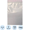 Пакет с замком (Zip Lock) 20x30 см 100 мкм, 100 шт/уп