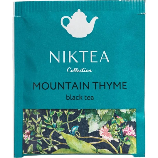 Чай Niktea черный Горный Чабрец, 25пак/1уп