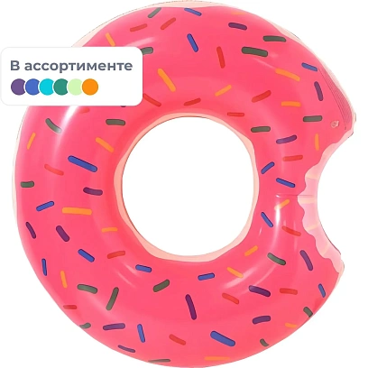 Круг для плавания надувной Пончик Ecos, 85 см, 993175