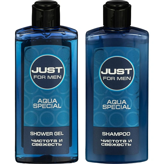 Подарочный набор 535 Just for Men AQUA (Шампунь 210 + Гель д/душа 210) муж
