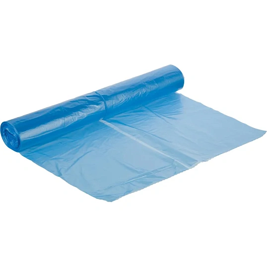 Мешки для мусора ПНД 120л 18мкм 20шт/рул синие 70x110см Luscan