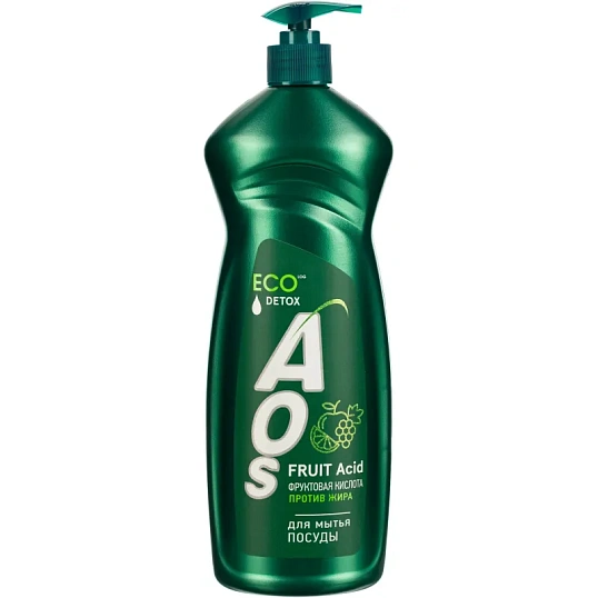 Средство для мытья посуды AOS ЭКО с Фруктовыми кислотами 900гр