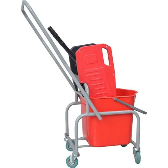 Тележка уборочная с отжимом мет.каркас без верхнего лотка 1x25л 21EF/1