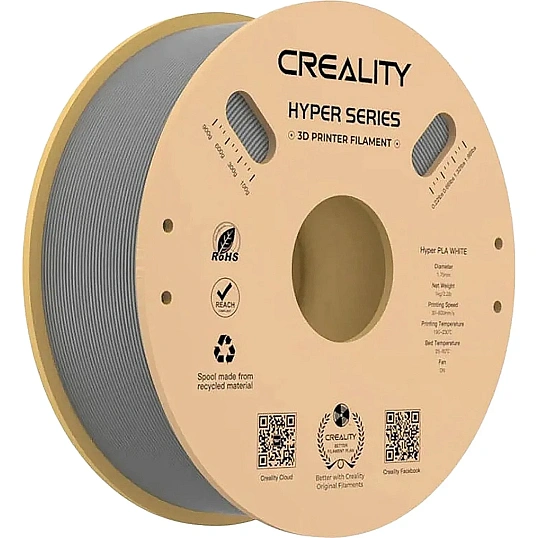 Катушка Hyper PLA-пластика Creality 1.75 мм 1кг., серая (3301010340)