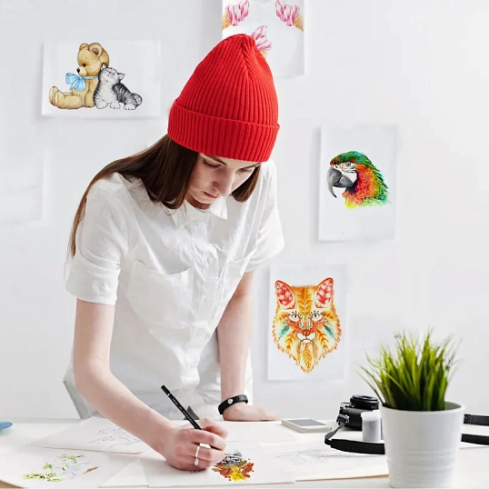 Карандаши цветные Deli липа 24 цв/наб мет.кор. 6565