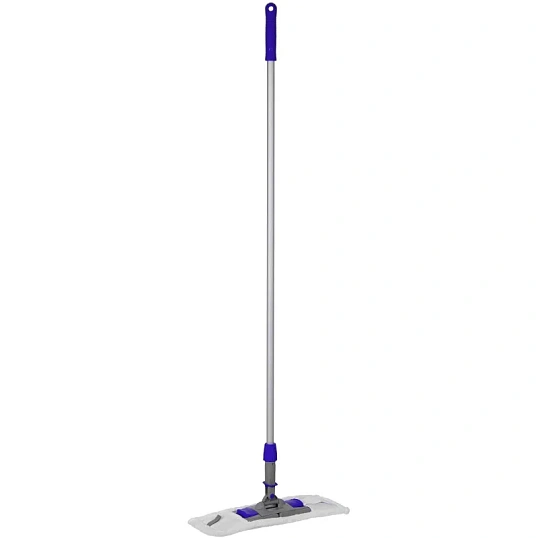 Держатель МОПа универс/зажимы, пластик LuscanProf  50х11см, серый/синий