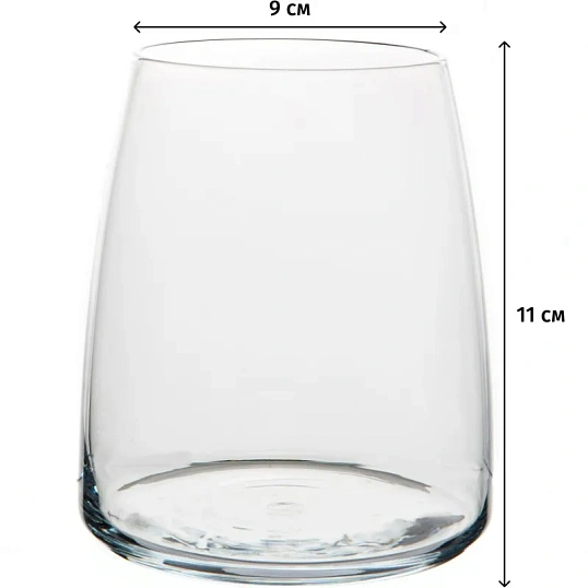 Набор стаканов ПИНО 495 мл, 4 шт  холодный срез