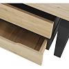 Стол офисный Kobor TB-180/70 1800x700x750 Черный муар/Дуб натуральный