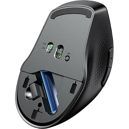 Мышь компьютерная UGREEN MU101 (15807),беспровод, 2.4 GHz&BT,синий