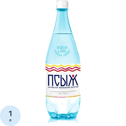 Вода минеральная Псыж лечебно-столовая газированная 1л пэт