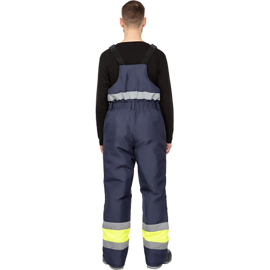 Полукомбинезон зимний мужской зс04-ПК 56-58/182-188 флуоресц.жёлтый/син