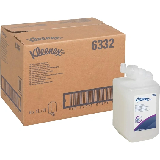 Картридж с гелем для душа и шампунем KK Kleenex 6 кассет. 1л. 6332